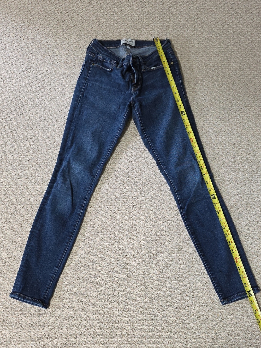 Frame Denim Dark Blue Skinny Jeans
